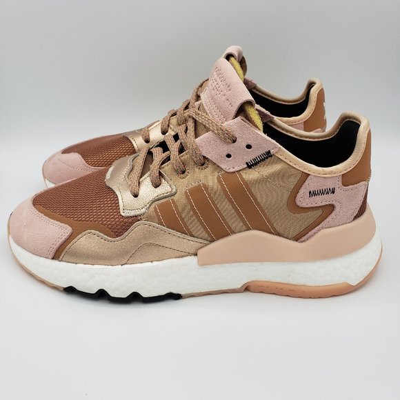 adidas | Shoes | Adidas Rose Gold Nite Jogger Shoes Sneakers Nwob | Poshmark